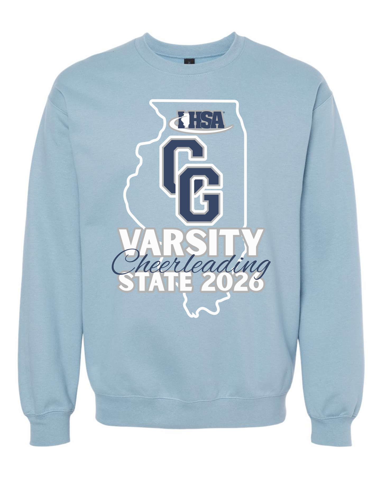 CGHS Cheerleading State 2026 Crewneck Sweatshirt