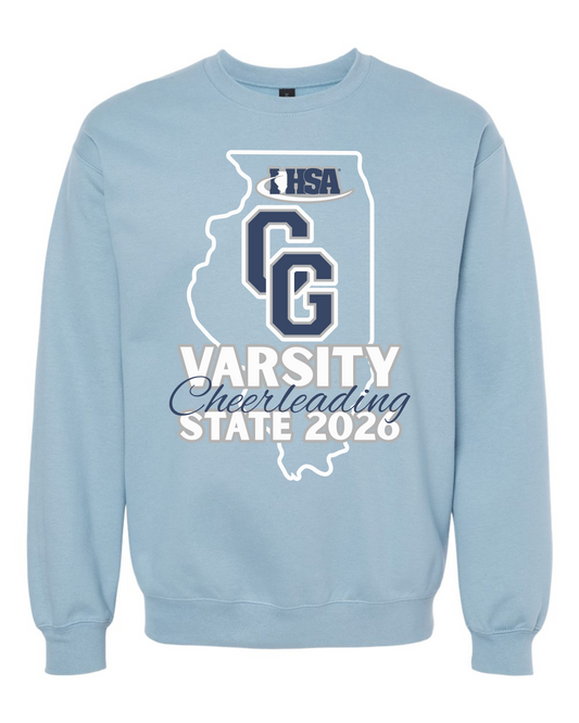 CGHS Cheerleading State 2026 Crewneck Sweatshirt